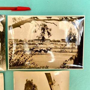 4 Fotos Antiguas Carreras Caballos y Ciclismo 23x17 cm - imagen 5