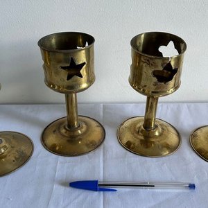 Lote anterior: Porta velas en bronce 14cm