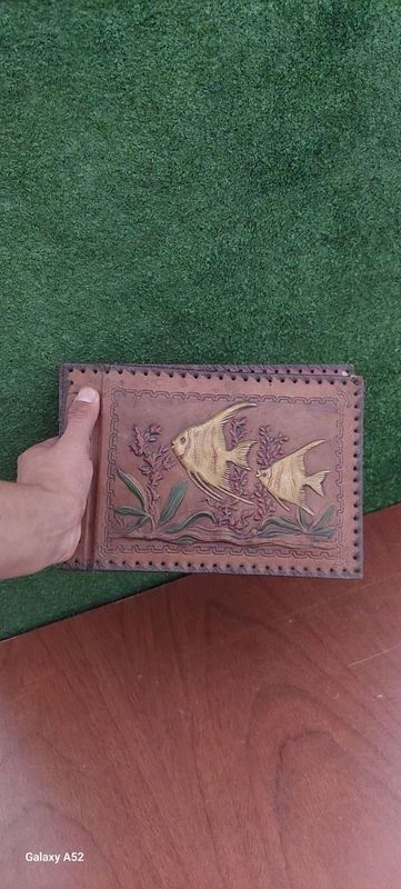 Forro de cuaderno en cuero repujado A4 - imagen 3