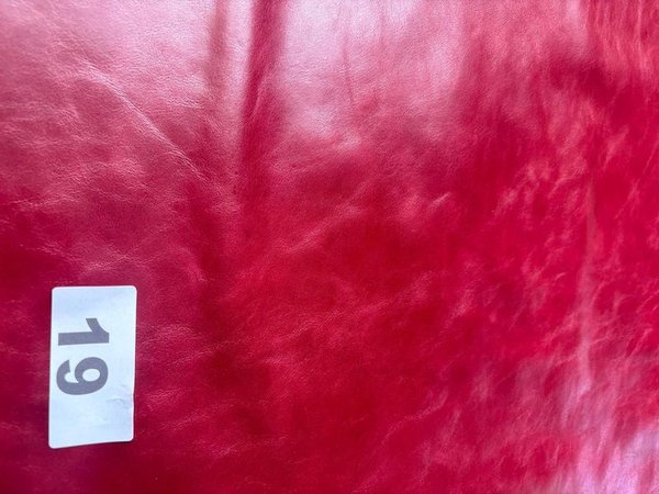 Lote de Cuero Natural Napa Rojo Brillante - imagen 1