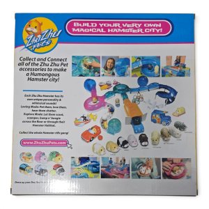 Lote Zhu Zhu Pets Hámster Robótico "Yo Yo" con Accesorios: Rueda, Auto y Casa - imagen 1