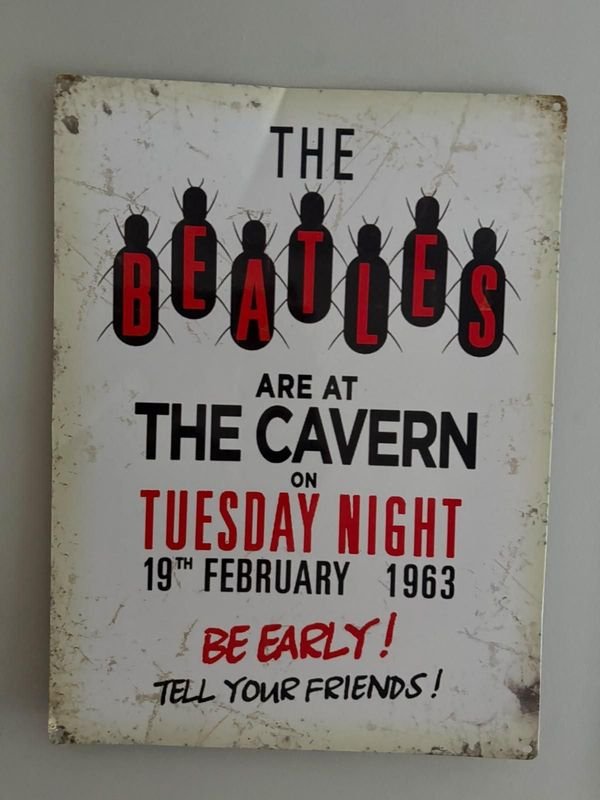 Chapa Decorativa The Beatles "The Cavern" 40x30 cm