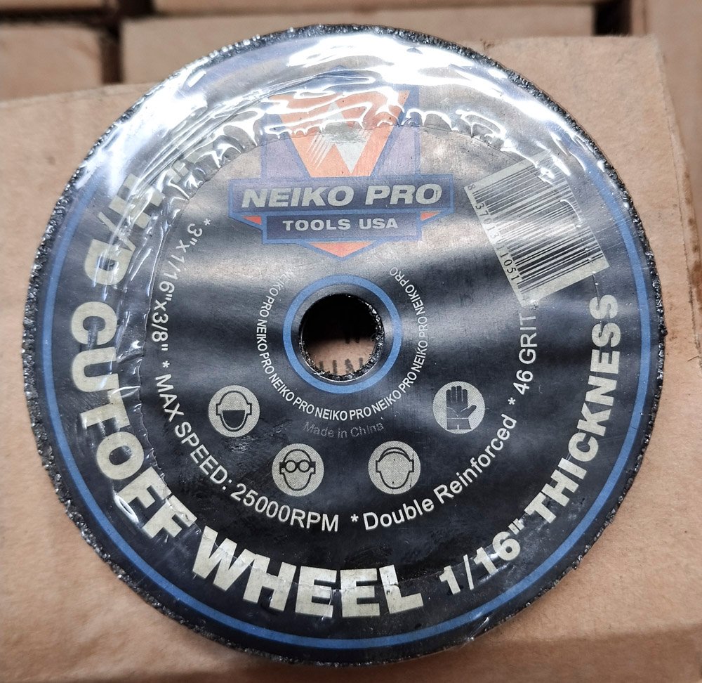 25 Cajas de Discos de Corte 3" Neiko Pro