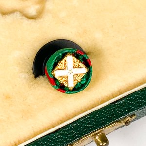 Condecoración Italiana Esmaltada con Corona y Estuche Original - imagen 5