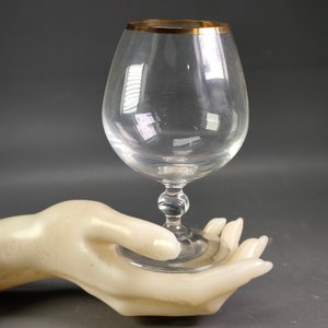 Seis Copas de Cristal para Cognac con Borde Dorado - imagen 8