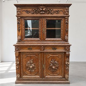 Lote anterior: Trinchante Antiguo Roble Talla Estilo Enrique II Francés Siglo XIX