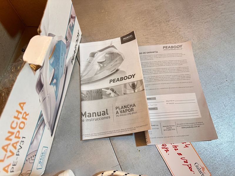 Plancha Peabody con caja FUCIONANDO - Electrodomésticos - imagen 2