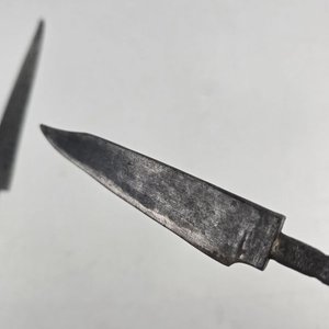 Par de Hojas de Cuchillos Antiguos en Acero Carbono - imagen 6