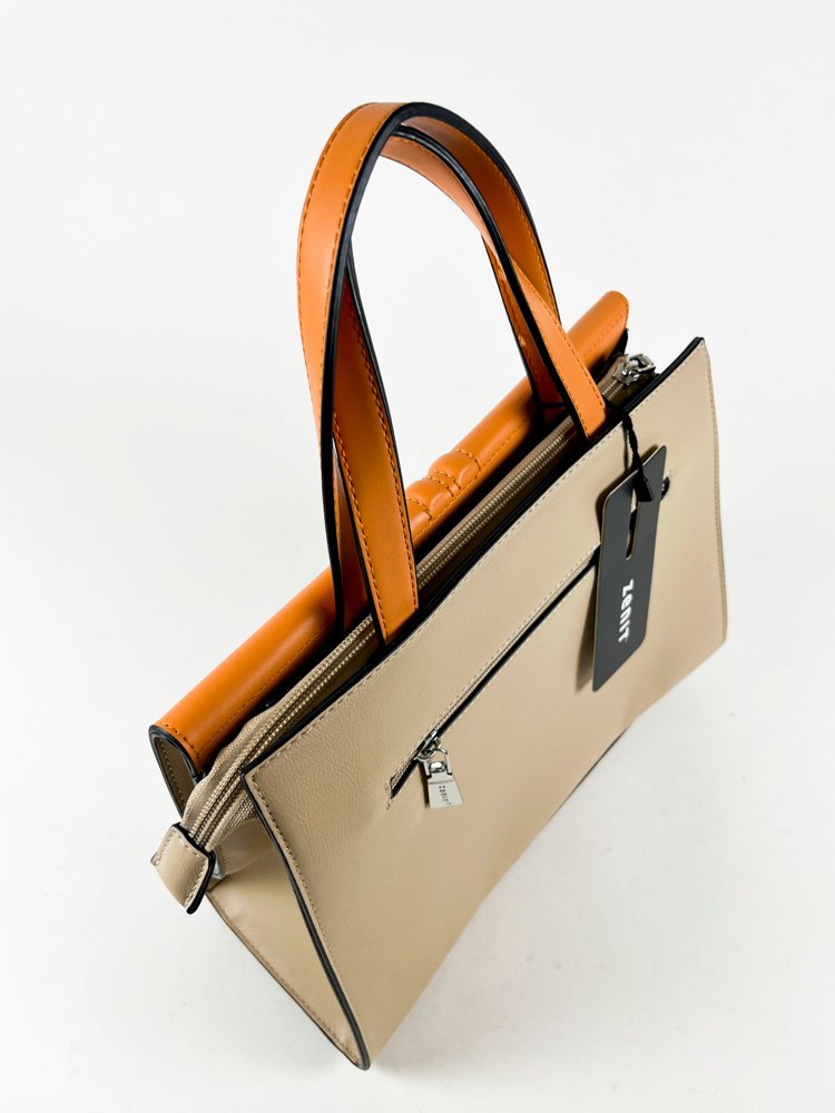 Cartera de Lujo Zenit en Marrón y Beige - imagen 2