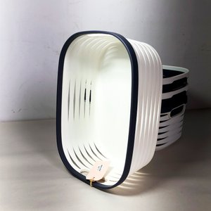 Lote de 4 Cestos Organizadores Blancos y Grises - imagen 2