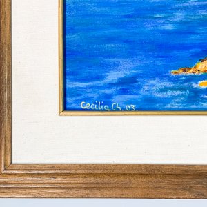 Cuadro al óleo "Paisaje Costero" de Cecilia CH, Punta del Diablo, 2003 - imagen 4