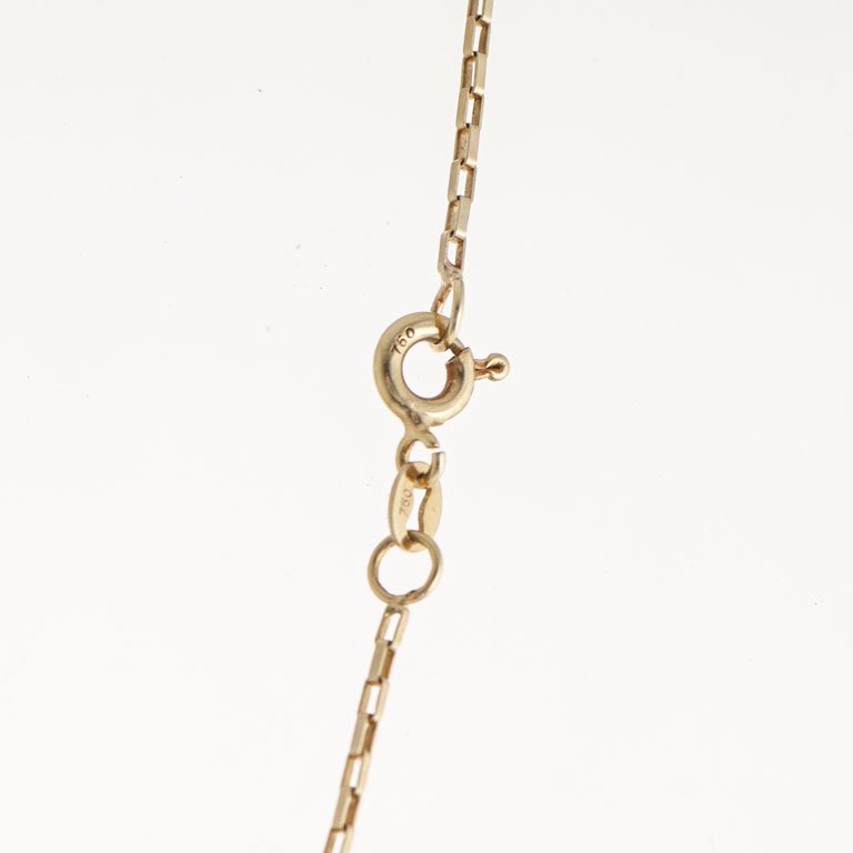 Cadena de oro 18k larga con anillos - imagen 2