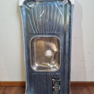 Pileta de Cocina de Acero Inoxidable con Bacha y Escurridor - imagen 1