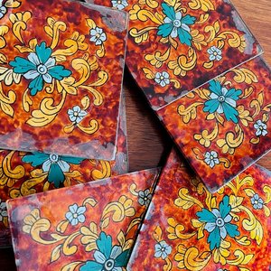Set de Accesorios para Mesa: Manteles Bordados, Posavasos y Cuenco Decorativo - imagen 6