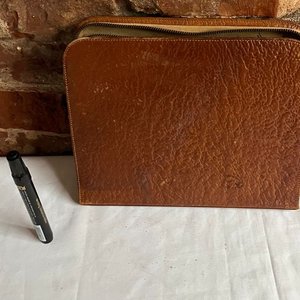 Neceser de Viaje Vintage de Cuero con Accesorios - imagen 5