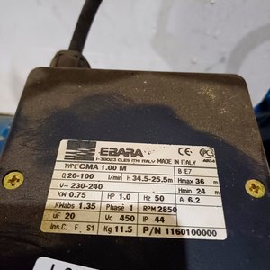 Bomba de Agua Eléctrica Ebara 1 HP - imagen 4