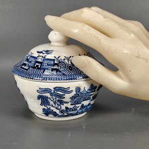 Conjunto Vajilla Inglesa "Willow" Johnson Bros y Churchill: 4 Platillos y Pote con Tapa - imagen 7
