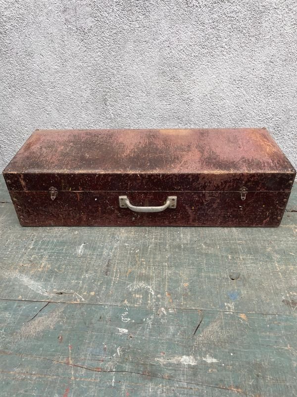 Caja de Herramientas Antigua de Madera