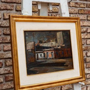 Pintura "Barrio Sur" de Sergio Curto, Óleo 40x30 cm - imagen 2