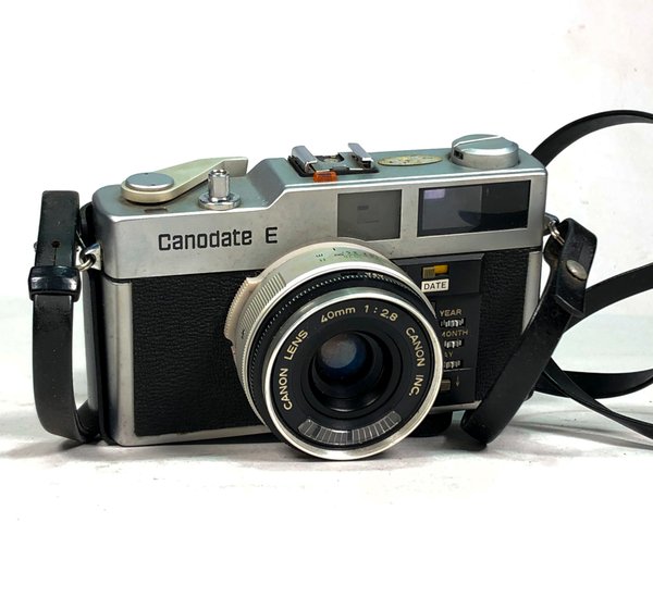 Cámara Fotográfica Vintage Canon Canodate E con Estuche - imagen 1