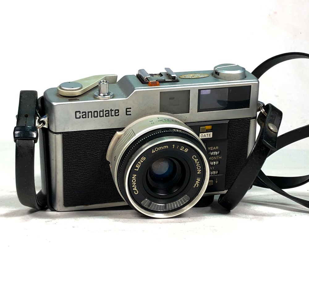 Cámara Fotográfica Vintage Canon Canodate E con Estuche