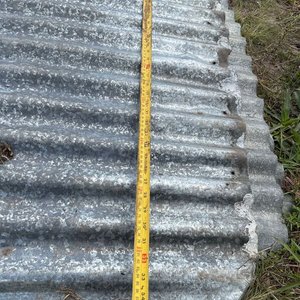 Lote de 5 Chapas Metálicas Onduladas para Techo - imagen 2