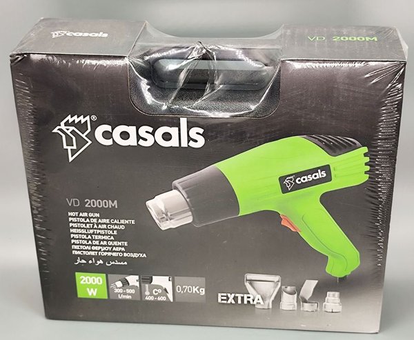 Pistola de Calor Casals VD 2000M 2000W con Accesorios en Caja Plástica - imagen 1