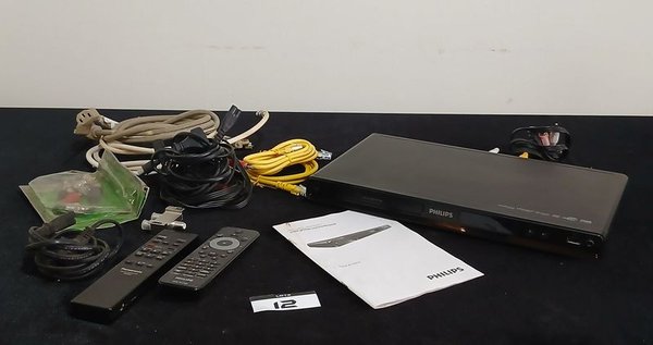 Reproductor DVD Philips con Control Remoto, Manual y Cables - imagen 1