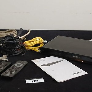 Lote anterior: Reproductor DVD Philips con Control Remoto, Manual y Cables
