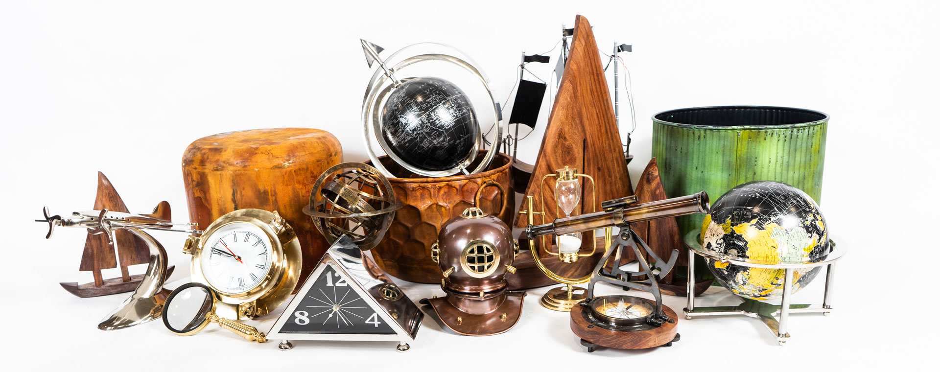 Adornos náuticos, aeronáuticos , globos terráqueos y macetas (importados) - Decoración y Accesorios