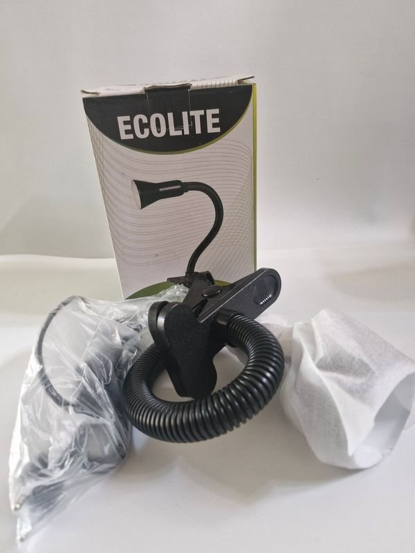 Lámpara de escritorio con vástago flexible y caja original - imagen 1