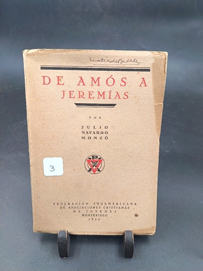 Libro "De Amós a Jeremías" por Julio Navarro Monzó