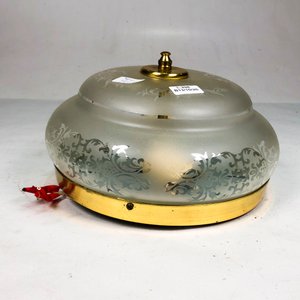 Plafón de Techo con Diseño Tallado al Ácido, Dos Luces, 21 cm - imagen 3