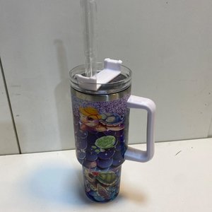 Vaso Térmico 1.2L con Diseño de Tortugas y Tapa con Popote - imagen 2