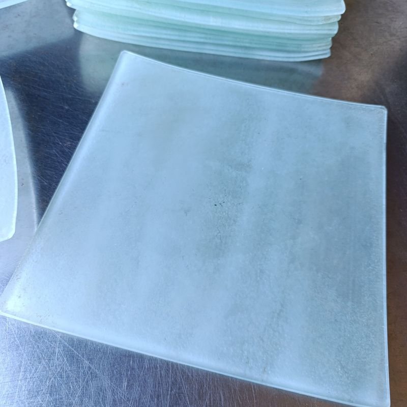 Platos cuadrados de vidrio para decoración - imagen 3