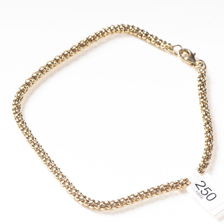 Lote siguiente: Pulsera de Oro 18k con Cadena y Pendiente