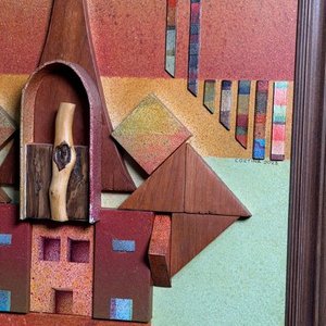 Obra de Arte "Santuario del Árbol" de Andrés Cortina: Acrílico y Madera - imagen 4