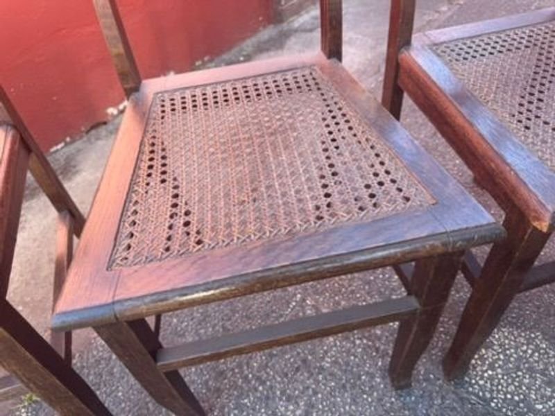 Sillas de Madera con Almohadones y Esterillado - imagen 6