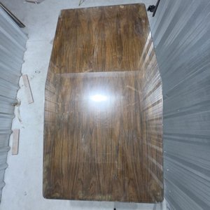 Mesa Rectangular con Tapa de Madera y Vidrio - imagen 5