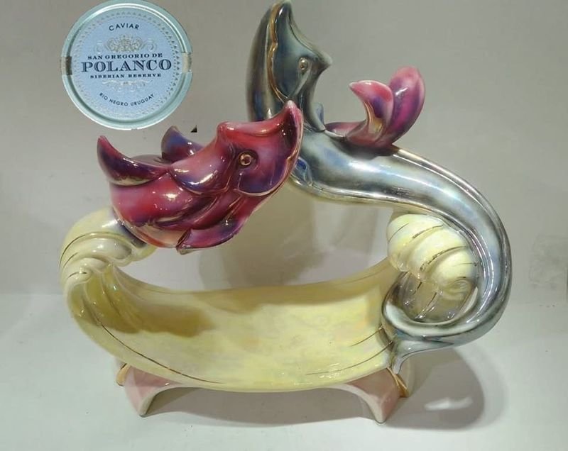 Pieza de Porcelana Opalizada de gran Tamaño y Diseño Único - imagen 3