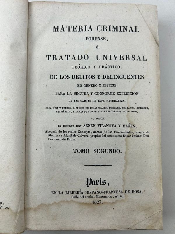 Libros de Derecho Penal del Siglo XIX - imagen 6