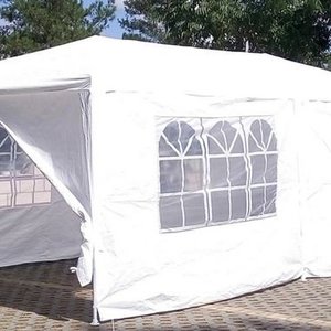 Gazebo Blanco Estructural 6x3m para Eventos con Lona y Paredes con Ventanas - imagen 2