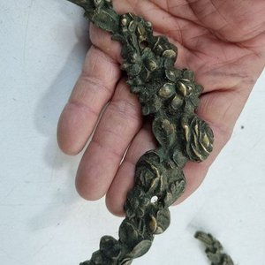 10 Apliques Ornamentales Decorativos de Metal con Rosas y Flores - imagen 4