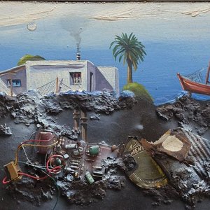 Lote anterior: Cuadro "Paisaje con Ruinas" de Roberto Cadenas, 31 x 23 cm
