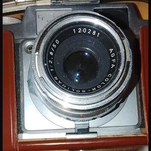 Cámara Fotográfica Agfa Ambi Silette Alemana con Estuche de Cuero - imagen 3
