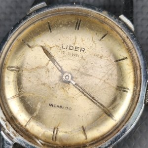 Reloj Lider 17 Jewels Incabloc Vintage para Reparar - imagen 4