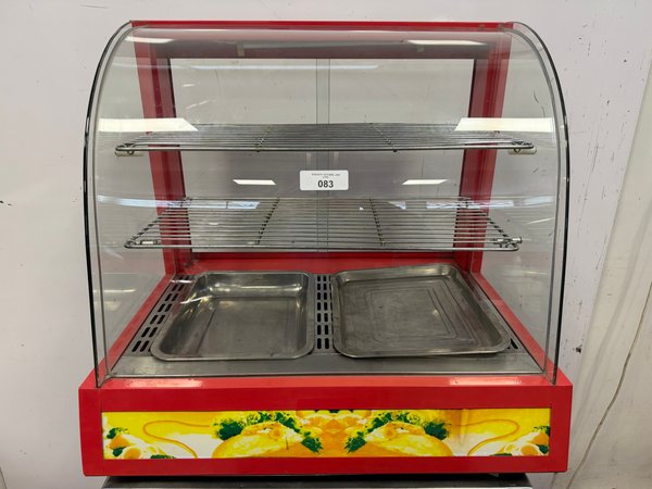 Vitrina Exhibidora de Calor Flamemax con Vidrio Curvo - imagen 1