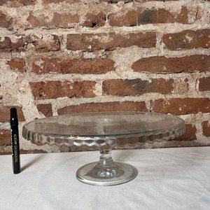 Plato para Tortas y Postres de Vidrio con Pie Central - imagen 5