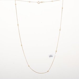 Lote siguiente: Cadena de Oro 18k con Bolitas - 54 cm, 4.1 g