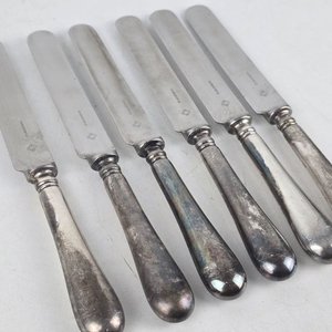 Juego de 6 Cuchillos de Postre Christofle Plateados - imagen 4